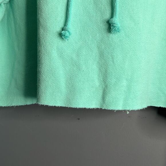 Wild Fable Light Green Cropped Hoodie With Tan Tie Dye Size Large - Picture 4 of 8